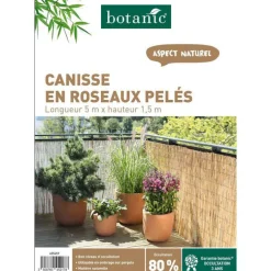 Canisse en roseaux fendus botanic® - H 150 cm x 5 m