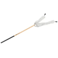 Canne à pêche pour chat coloris gris D&D Home Liva - 35 x 1,5 x 1,5 cm