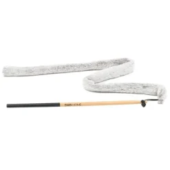 Canne à pêche pour chat coloris gris D&D Home Lovi - 35 x 1,5 x 1,5 cm