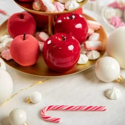 Cannes à sucre de Noël coloris blanc et rouge Hamlet - boîte de 12 (170 g)