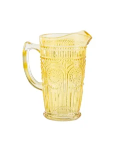 Carafe coloris multicolore en verre - 19,5 x 12,5 x 2 cm