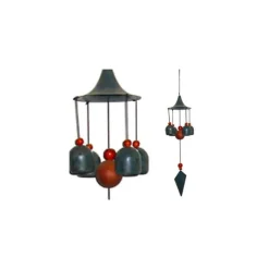 Carillon matin calme en acier, H 49 cm