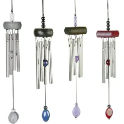 Carillon mini gemme en aluminium, H 20 X Ø 5cm