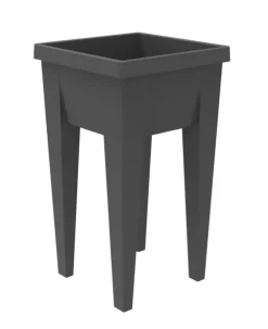 Carré haut VEG&TABLE aromatique « recyclé citoyen Botanic » coloris gris en plastique EDA - 23 L