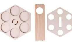 Carrousel à bière Enzo en bois naturel twist Cav Service - 19 x 23,5 cm