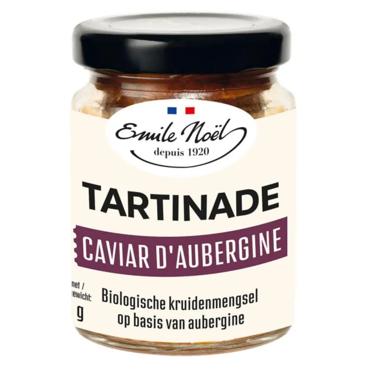 Caviar d’aubergine bio en pot de 90 g