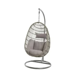 Chaise à suspendre Corsica couleur grise - 95 x 95 x 195 cm