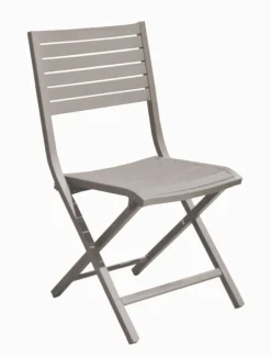 Chaise Canna en aluminium - 46 x 87 x 53 cm