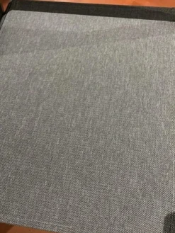 Chaise de jardin pliante en aluminium et polyester, gris - CREADOR Ara