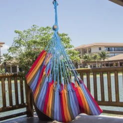 Chaise hamac coloris multicolore certifié FSC® Jobek Hamac TranKil - 140 x 110 cm