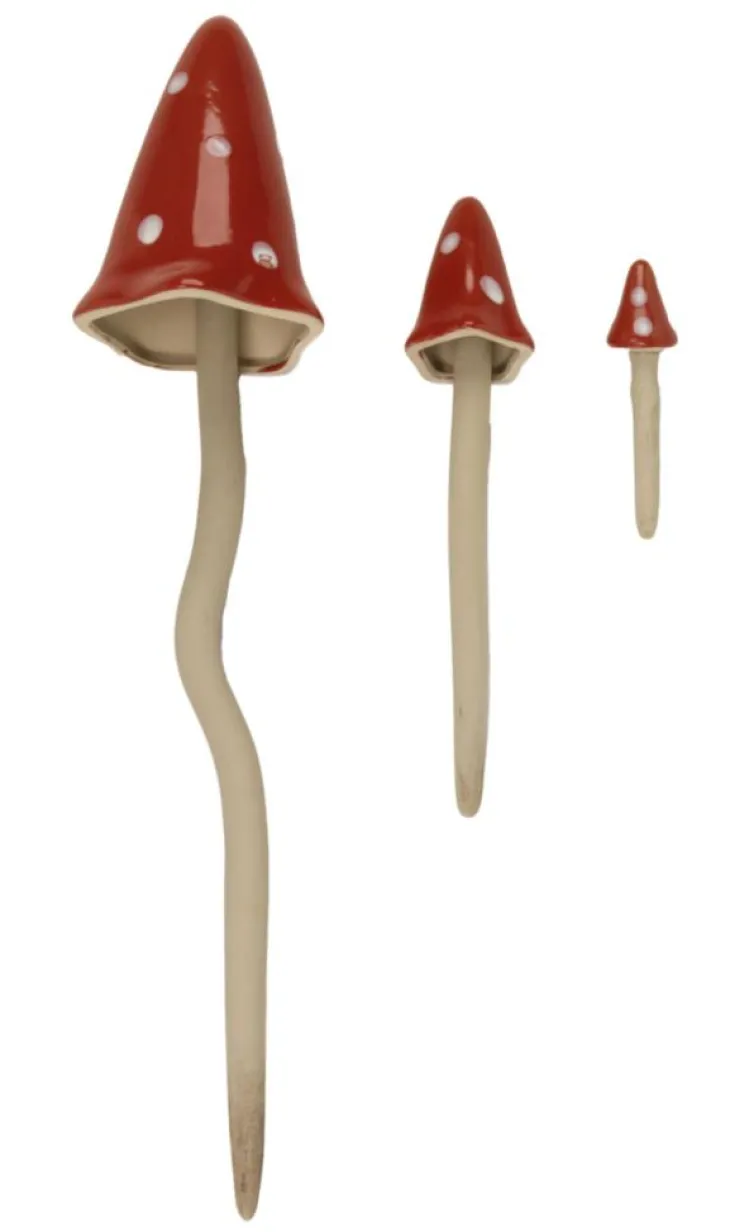 Champignon fantastique décoratif coloris rouge Smartgarden - 12 x 3 x 3 cm