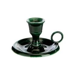 Chandelier avec anse en aluminium vert - 11 x 12 x 7 cm