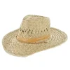 Chapeau de paille australien beige pour homme taille 58