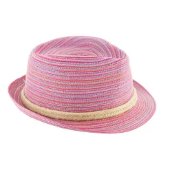 Chapeau de paille rose Instant Nature Lou