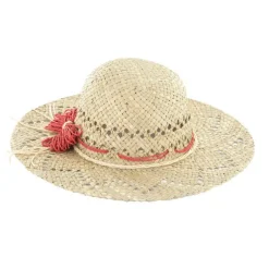 Chapeau en paille coloris naturel Adèle - Taille unique