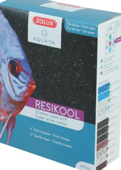 Charbon actif pour aquarium coloris noir Zolux Resikool Supra - 1 L
