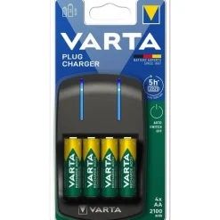 Chargeur de piles Varta + 4 piles AA