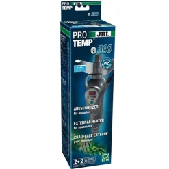 Chauffage externe pour aquarium d’eau douce ou d'eau de mer coloris gris JBL ProTemp E300