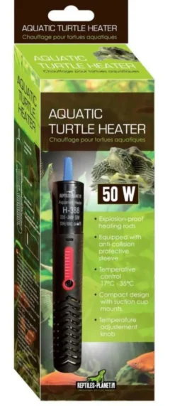 Chauffage pour tortue d'eau coloris noir Reptile Planet Aquatic Turtle Heater 50W