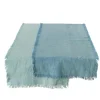 Chemin de table en coton bleu Lenea - 140 x 40 x 0,5 cm