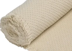 Chemin de table en coton blanc cassé Authentic - 30 x 300 cm