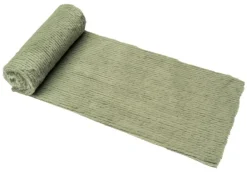 Chemin de table Fluffy Sauvage coloris vert en polyester - 300 x 300 cm