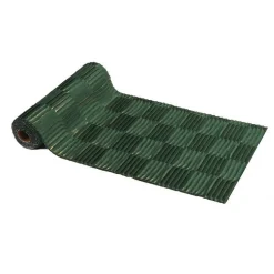 Chemin de table vert doré Velours Plissé - 28 x 300 cm