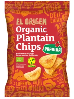 Chips banane plantain au paprika bio El Origen - 80 g