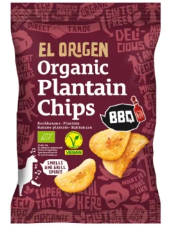 Chips banane plantain barbecue bio El Origen - 80 g