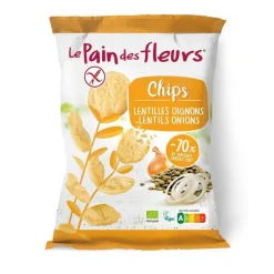 Chips bio aux lentilles et oignons - 50 g