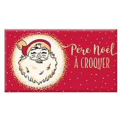 Chocolat au lait bio fin d'année « Père Noel » metallic Art Grafik - 40 g