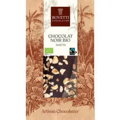 Chocolat noir aux noisettes bio - 100 g