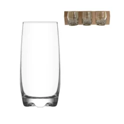 Chopes en verre transparent Adora – 39 cl x 3