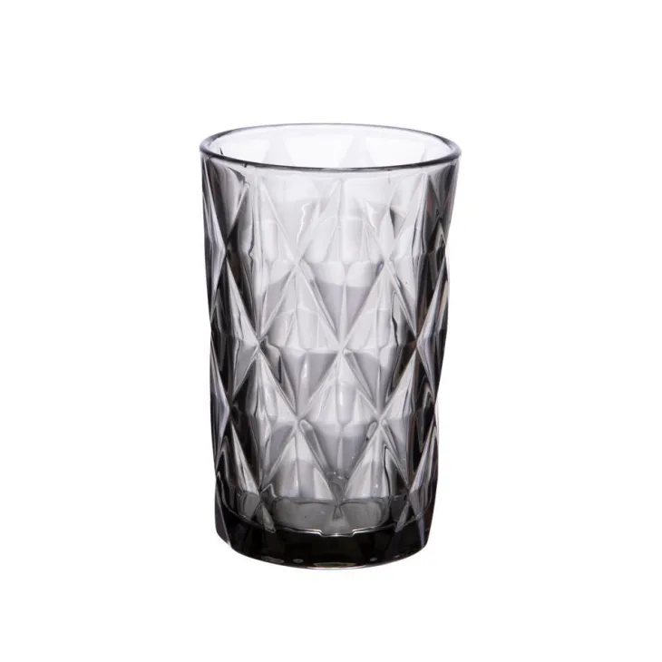 Chopes hautes en verre gris Diamond - 6 x 340 ml