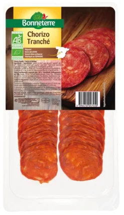 Chorizo d’Espagne en tranches Bonneterre bio 100 g