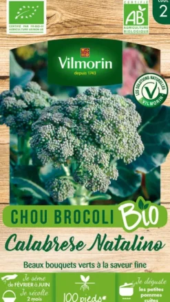 Chou Brocoli Calabrese Natalino Bio Vilmorin - graines à semer