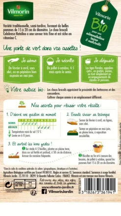 Chou Brocoli Calabrese Natalino Bio Vilmorin - graines à semer