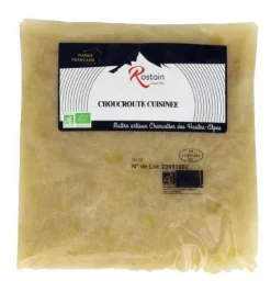 Choucroute bio cuisinée en poche Rostain - 400 g
