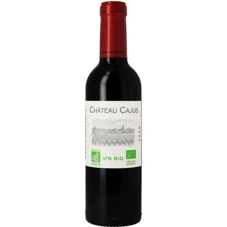 Château Cajus rouge bio - Demi 37,5 cl