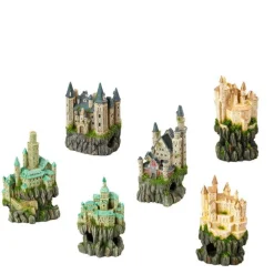 Château sur rocher 9x8x15 cm