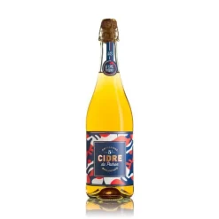 Cidre du patron bio. La bouteille de 75 cl