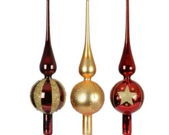 Cimier en verre soufflé finition mate et paillettes - Ø 8 x H 31 cm