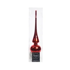 Cimier uni brillant couleur rouge – 26 cm de haut