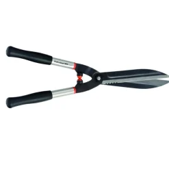 Cisaille à haie de 57 cm à lames crantées de couleur grise