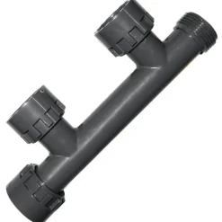 Clarinette collecteur à 2 départs filetage 15 x 21 mm