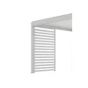 Claustra pergola autoportée coloris blanc - 132 cm