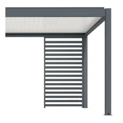 Claustra pergola gris, Eris - Zephir - Star led, Proloisirs Grey
