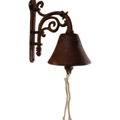 Cloche fleur fonte 12x22x30 cm