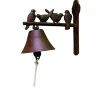 Cloche les oiseaux fonte 21,5x11,5x19 cm