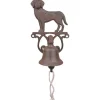 Cloche murale chien 14,3x13,2x24,9 cm